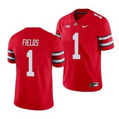 Ohio State Buckeyes Justin Fields Scarlet Game Men'S Jersey