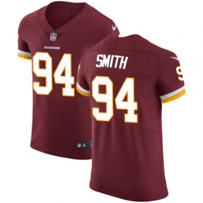 Men Nike Redskins #94 Preston Smith Burgundy Red Team Color Stitched NFL Vapor Untouchable Elite Jersey