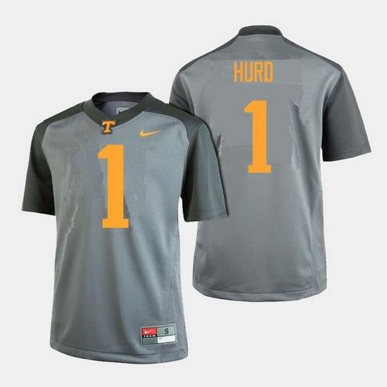 Men Tennessee Volunteers Jalen Hurd College Football Gray Jersey