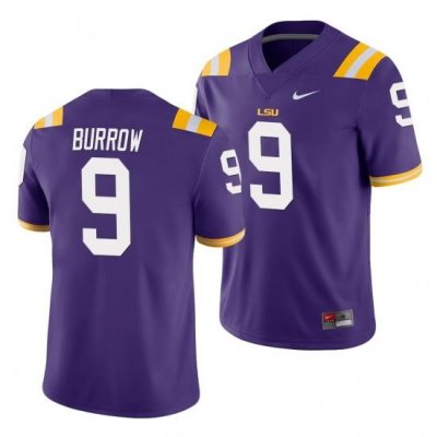 Lsu Tiger Joe Burrow Purple Game College Football Jersey