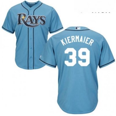 Mens Majestic Tampa Bay Rays 39 Kevin Kiermaier Replica Light Blue Alternate 2 Cool Base MLB Jersey