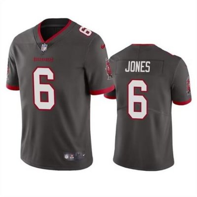 Men Tampa Bay Buccaneers 6 Julio Jones Grey Vapor Untouchable Limited Stitched Jersey