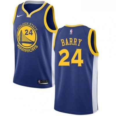 Youth Nike Golden State Warriors 24 Rick Barry Swingman Royal Blue Road NBA Jersey Icon Edition