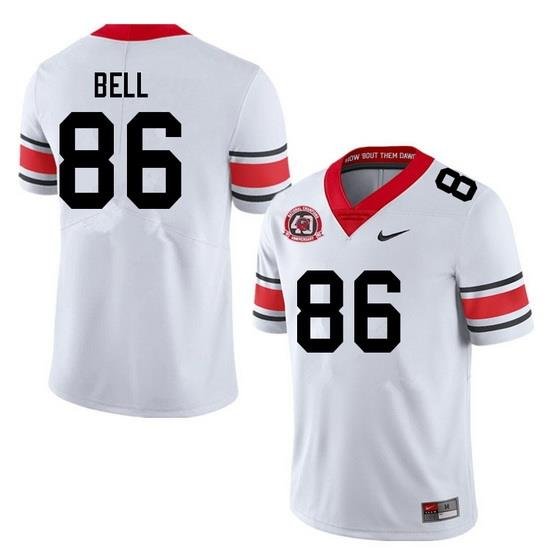 Men #86 Dillon Bell Georgia Bulldogs College Football Jerseys Sale-40th Anniversary