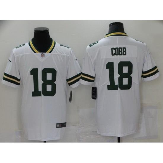 Nike Green Bay Packers 18 Randall Cobb White Vapor Untouchable Limited Jersey