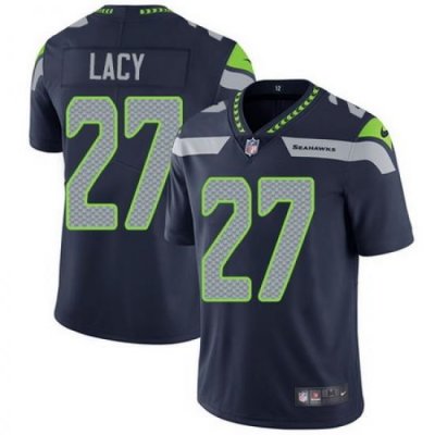 Nike Seahawks #27 Eddie Lacy Steel Blue Team Color Mens Stitched NFL Vapor Untouchable Limited Jersey