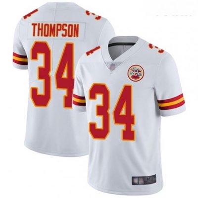 Chiefs #34 Darwin Thompson White Youth Stitched Football Vapor Untouchable Limited Jersey