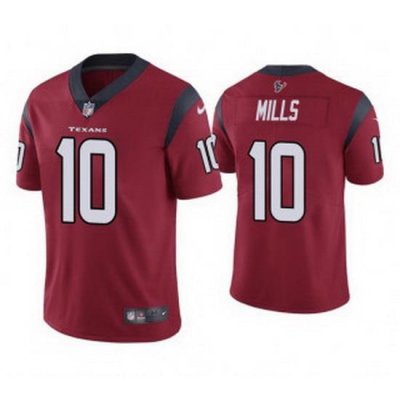 Youth Houston Texans 10 Davis Mills Red Vapor Untouchable Limited Stitched Jersey