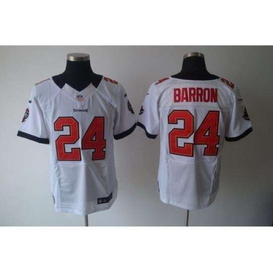 Nike Tampa Bay Buccaneers 24 Mark Barron White Elite NFL Jersey