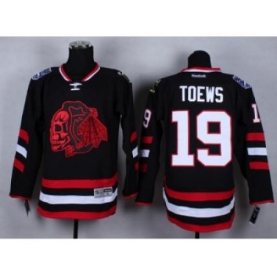 NHL Chicago Blackhawks #19 Jonathan Toews Stitched black jersey[2014 new]