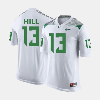 Men Oregon Ducks Troyhill College Football White Jersey