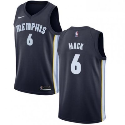 Womens Nike Memphis Grizzlies 6 Shelvin Mack Swingman Navy Blue NBA Jersey Icon Edition