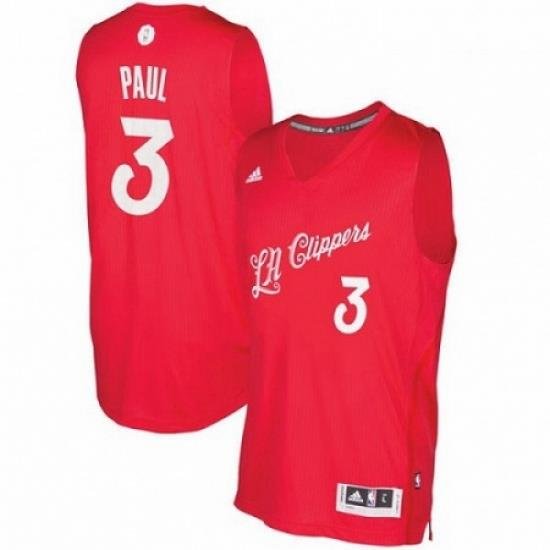 Mens Adidas Los Angeles Clippers 3 Chris Paul Swingman Red 2016 2017 Christmas Day NBA Jersey