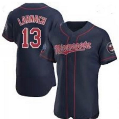 Minnesota TWins 13 Trevor Larnach Navy Jersey