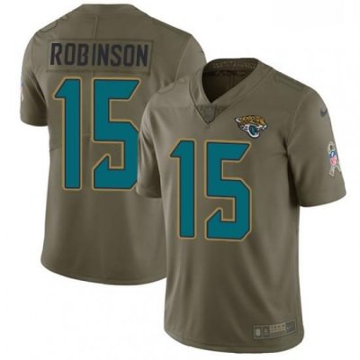 Youth Nike Jacksonville Jaguars 15 Allen Robinson Limited Olive 2017 Salute to Service NFL Jersey