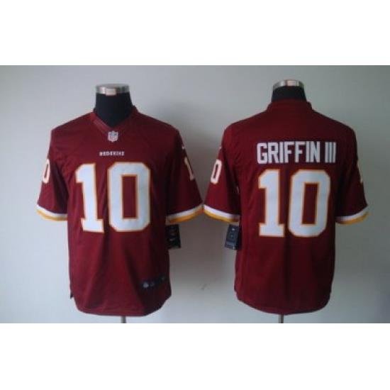 Washington Redskins #10 Robert Griffin Red LIMITED Jerseys