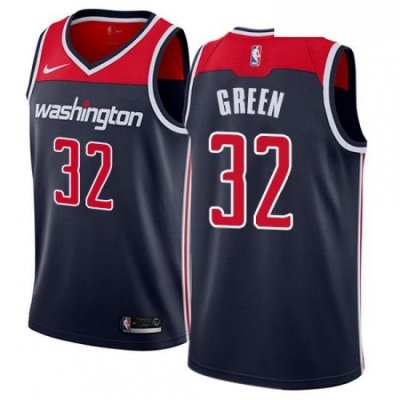 Mens Nike Washington Wizards 32 Jeff Green Swingman Navy Blue NBA Jersey Statement Edition