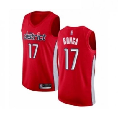 Youth Washington Wizards 17 Isaac Bonga Red Swingman Jersey Earned Edition