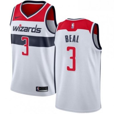 Womens Nike Washington Wizards 3 Bradley Beal Authentic White Home NBA Jersey Association Edition