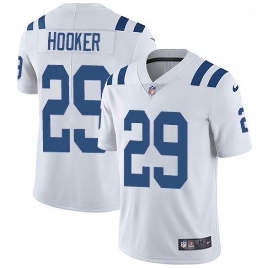 Men Nike Indianapolis Colts 29 Malik Hooker White Vapor Untouchable Limited Player NFL Jersey