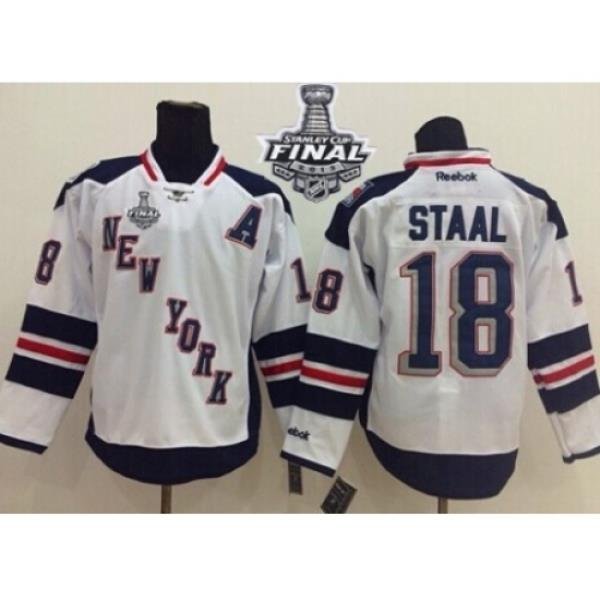 New York Rangers #18 Marc Staal White 2014 Stadium Series With Stanley Cup Finals Stitched NHL Jersey