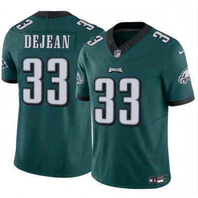 Youth Philadelphia Eagles 33 Cooper DeJean Green 2024 Draft F U S E Vapor Untouchable Limited Stitched Football Jersey