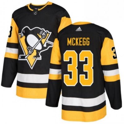 Mens Adidas Pittsburgh Penguins 33 Greg McKegg Premier Black Home NHL Jersey