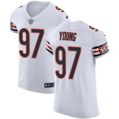 Nike Bears #97 Willie Young White Mens Stitched NFL Vapor Untouchable Elite Jersey