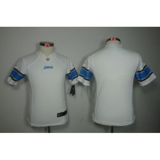 Youth Nike Detroit Lions Blank White Color[Youth Limited Jerseys]