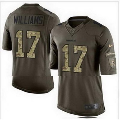 Nike Washington Redskins #17 Doug Williams Green Mens Stitched NFL Limited Salute to Service Jersey