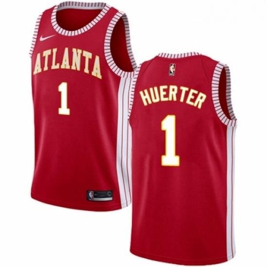 Womens Nike Atlanta Hawks 1 Kevin Huerter Swingman Red NBA Jersey Statement Edition