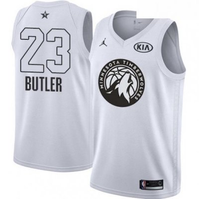 Youth Nike Jordan Minnesota Timberwolves 23 Jimmy Butler Swingman White 2018 All Star Game NBA Jersey