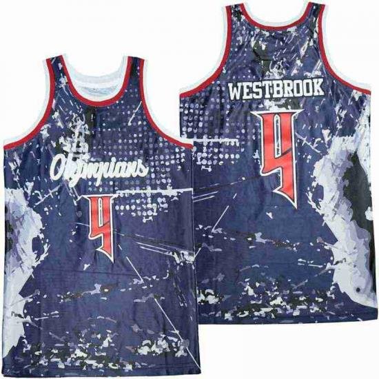 4# RUSSELL WESTBROOK NAVY ALTERNATE BASKETBALL JERSEY