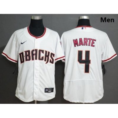 Diamondbacks 4 Ketel Marte White Nike Flexbase Jersey