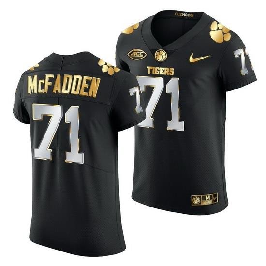 Clemson Tigers Jordan Mcfadden Black Golden Edition Jersey