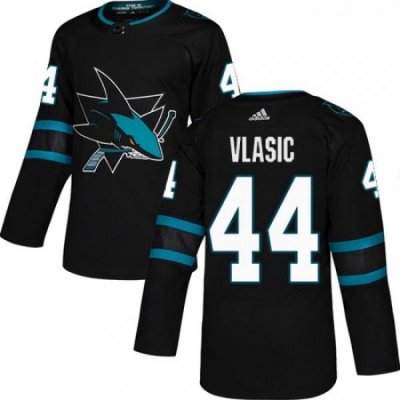 Youth Adidas San Jose Sharks 44 Marc Edouard Vlasic Premier Black Alternate NHL Jersey