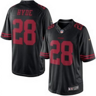 Carlos Hyde San Francisco 49ers Nike Limited Jersey Black