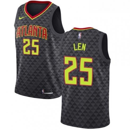 Youth Nike Atlanta Hawks 25 Alex Len Swingman Black NBA Jersey Icon Edition