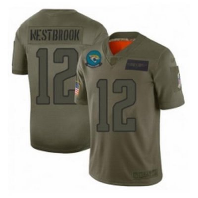 Men Jacksonville Jaguars 12 Dede Westbrook Limited Camo 2019 Salute to Service Football Jersey