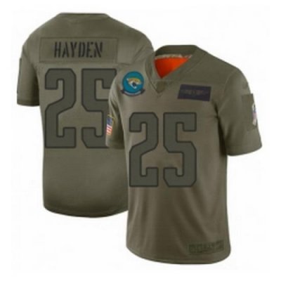 Youth Jacksonville Jaguars 25 DJ Hayden Limited Camo 2019 Salute to Service Football Jersey