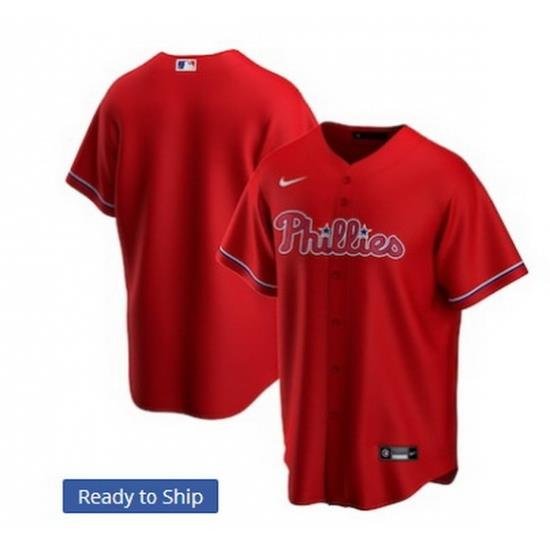 Men Philadelphia Phillies Nike Red Blank Jersey