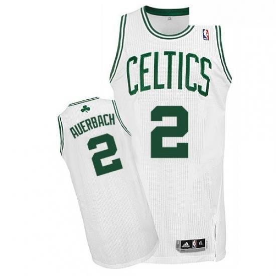 Youth Adidas Boston Celtics 2 Red Auerbach Authentic White Home NBA Jersey