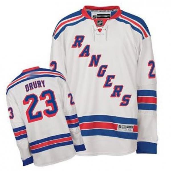 RBK hockey jerseys NY Rangers 23# DRURY white jerseys