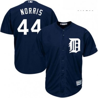 Mens Majestic Detroit Tigers 44 Daniel Norris Replica Navy Blue Alternate Cool Base MLB Jersey