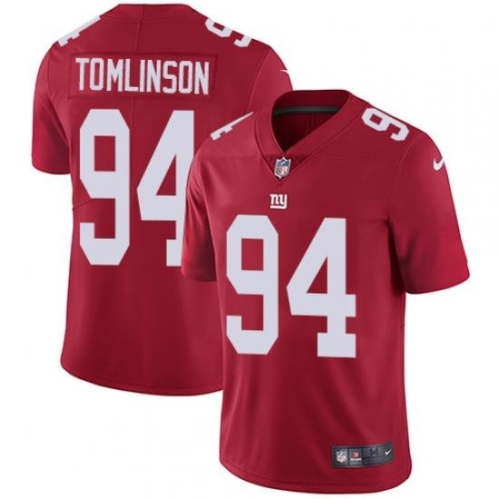 Nike Giants #94 Dalvin Tomlinson Red Alternate Mens Stitched NFL Vapor Untouchable Limited Jersey