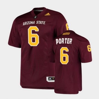 Men Arizona State Sun Devils Geordon Porter College Football Maroon Premier Jersey