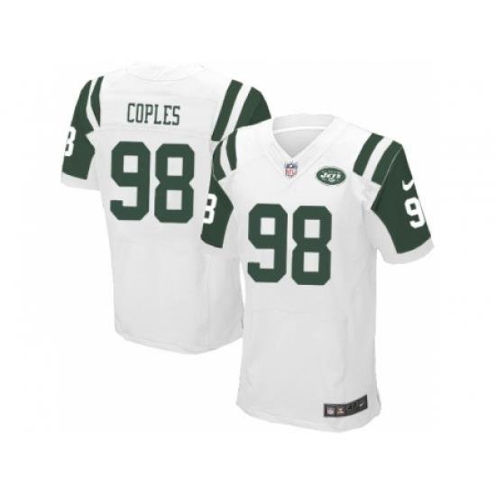 Nike New York Jets 98 Quinton Coples White Elite NFL Jersey