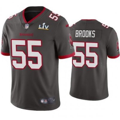 Men Derrick Brooks Buccaneers Pewter Super Bowl Lv Vapor Limited Jersey