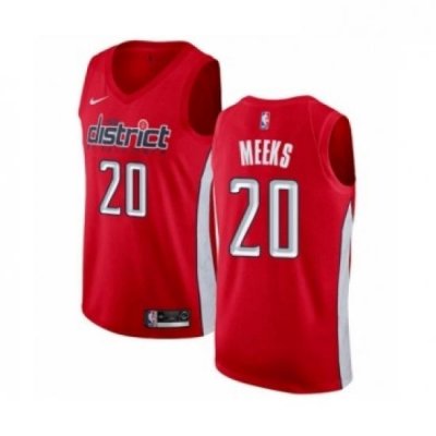 Womens Nike Washington Wizards 20 Jodie Meeks Red Swingman Jersey Earned Edition