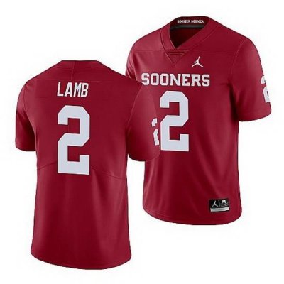 Oklahoma Sooners Ceedee Lamb Crimson Limited Men'S Jersey